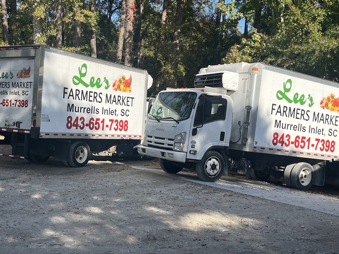 Lee's Farm wholesale food delivery truck